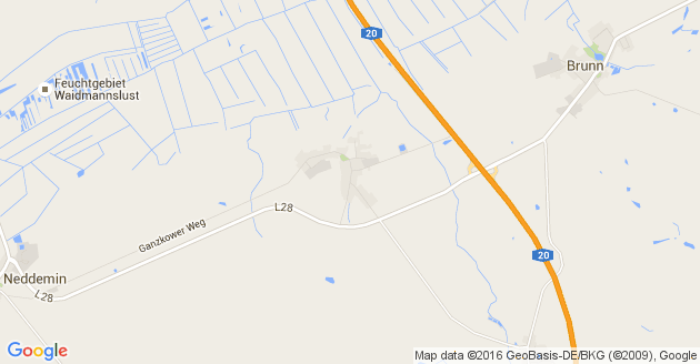 Karte Brunn bei Neubrandenburg