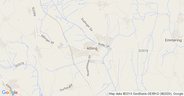 Karte Aßling