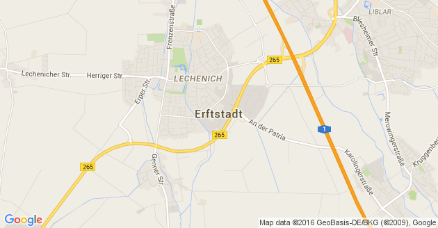 Karte Erftstadt