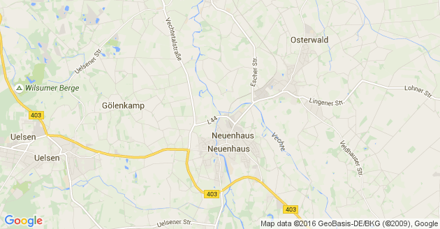 Karte Osterwald bei Neuenhaus Dinkel