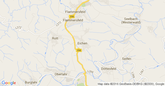 Karte Eichen Kreis Altenkirchen im Westerwald