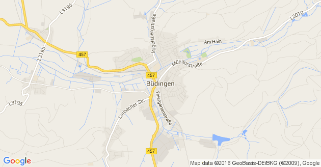 Karte Büdingen in Hessen