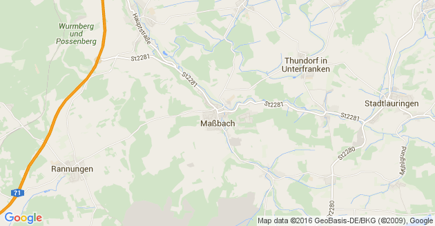 Karte Maßbach