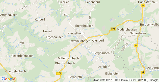 Karte Katzenelnbogen