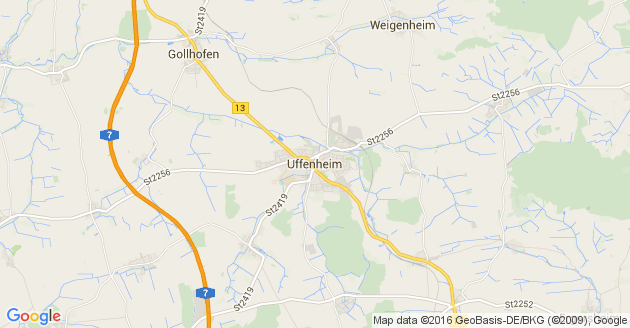 Karte Uffenheim              