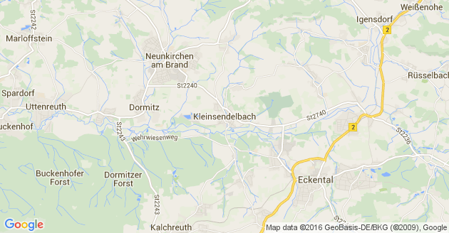 Karte Kleinsendelbach