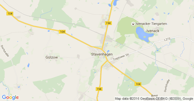 Karte Gülzow bei Malchin