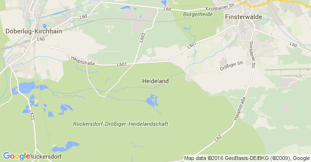 Karte Heideland Kreis Elbe Elster