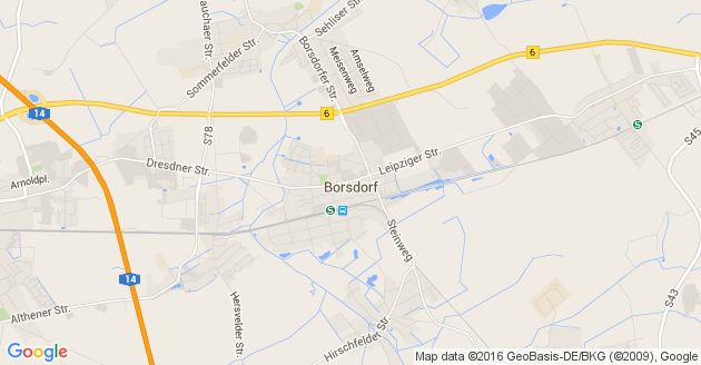 Karte Borsdorf