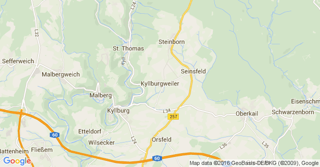 Karte Kyllburgweiler