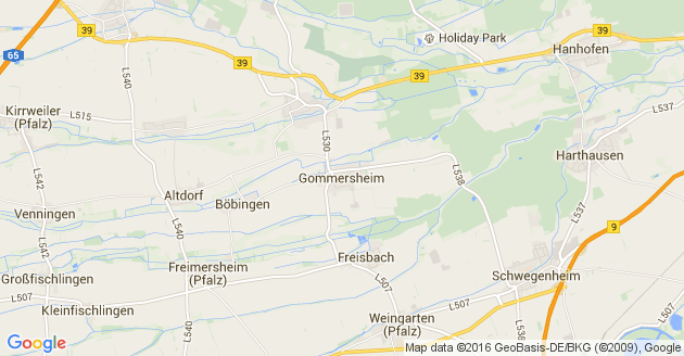 Karte Gommersheim