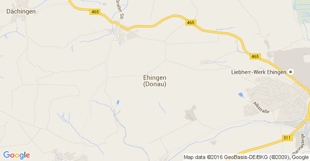 Karte Ehingen an der Donau