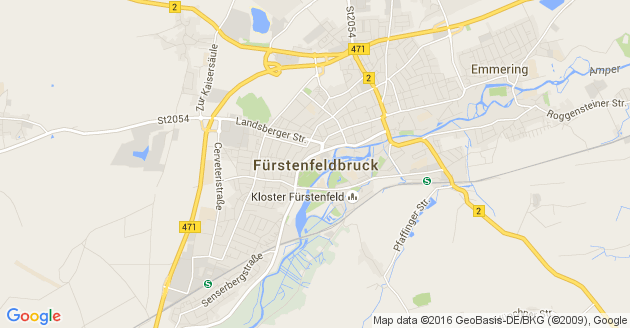 Karte Fürstenfeldbruck