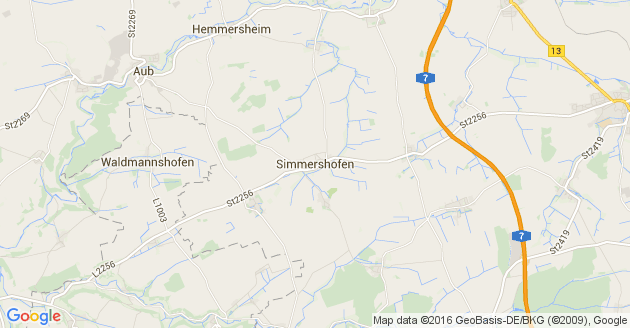 Karte Simmershofen