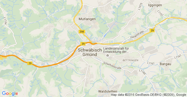 Karte Ruppertshofen bei Schwäbisch Gmünd