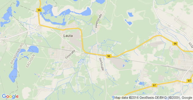 Karte Lauta bei Hoyerswerda