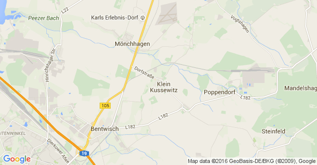 Karte Klein Kussewitz