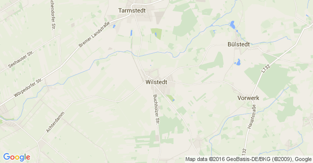 Karte Wilstedt in Niedersachsen