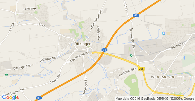 Karte Ludwigsburg in Württemberg