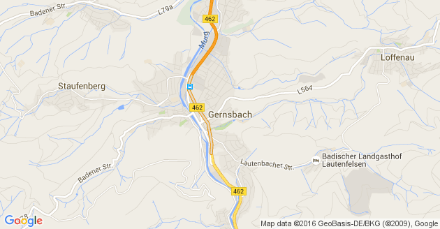 Karte Gernsbach