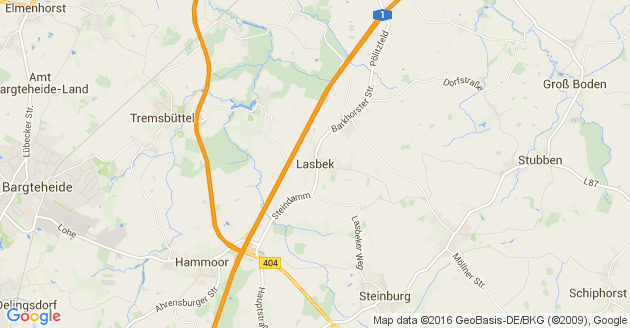 Karte Lasbek Kreis Stormarn