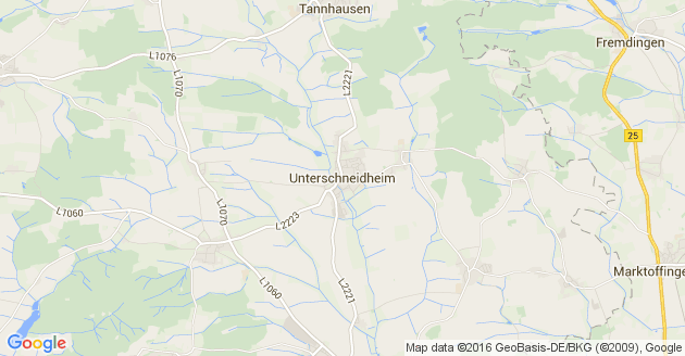 Karte Unterschneidheim       