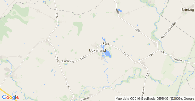 Karte Uckerland
