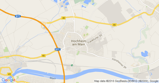 Karte Hochheim am Main