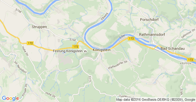 Karte Rathmannsdorf bei Pirna