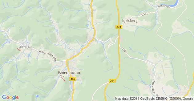 Karte Rosenberg in Baden