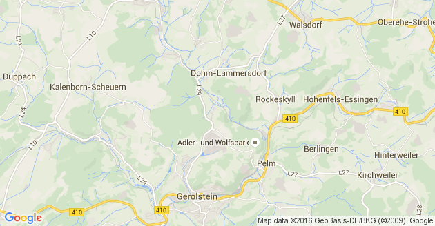 Karte Hillesheim in der Eifel