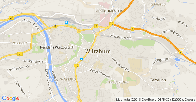 Karte Würzburg               