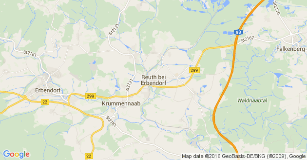 Karte Reuth bei Erbendorf