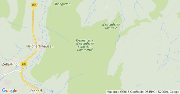 Karte Dermbach in der Rhön