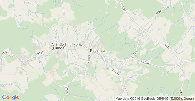 Karte Rabenau in Hessen