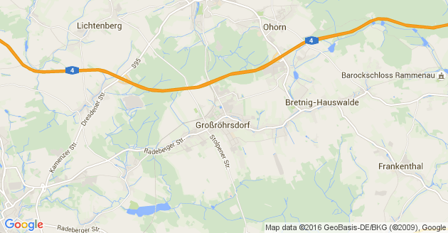 Karte Lichtenberg bei Bischofswerda