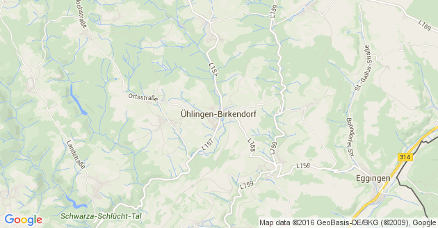 Karte Ühlingen Birkendorf    