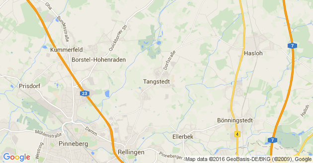 Karte Tangstedt Kreis Pinneberg