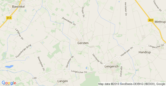 Karte Gersten