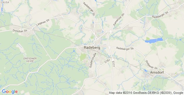 Karte Radeberg