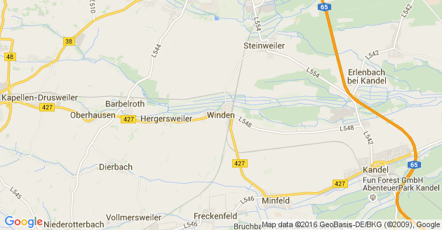 Karte Winden in der Pfalz