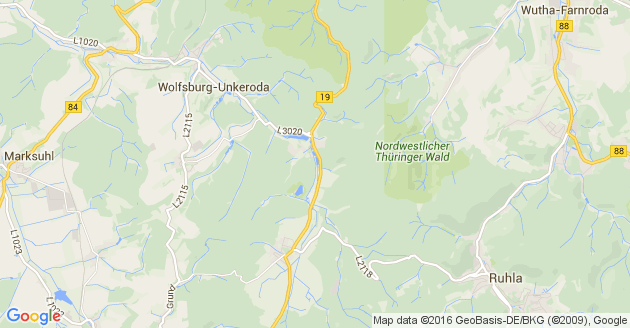 Karte Philippsthal an der Werra