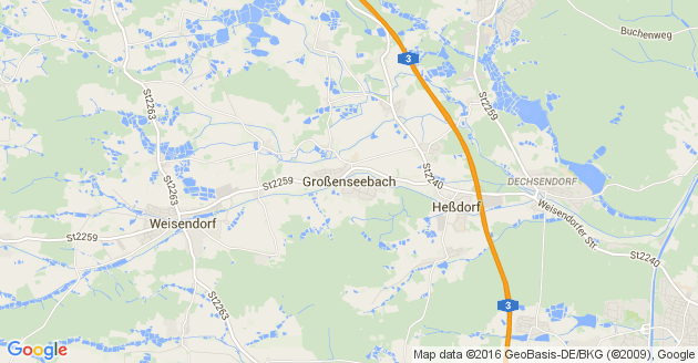 Karte Großenseebach