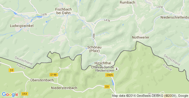 Karte Schönau in der Pfalz