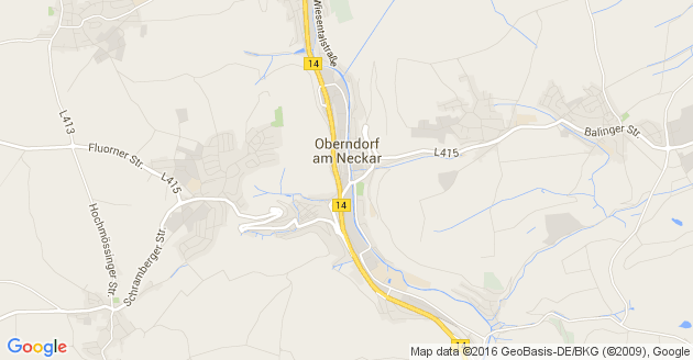 Karte Oberndorf am Neckar    