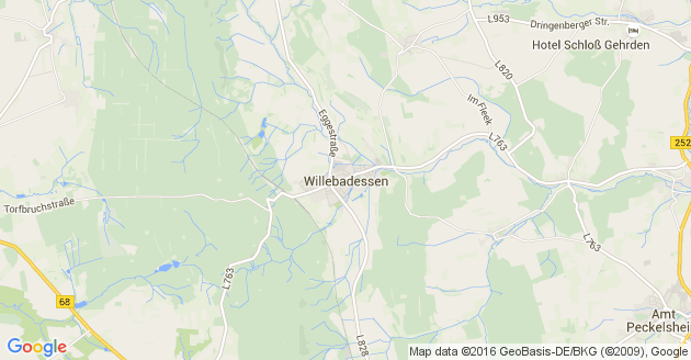 Karte Willebadessen
