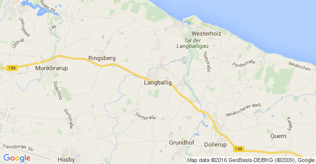 Karte Westerholz bei Langballig