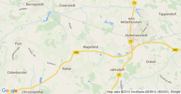 Karte Wapelfeld