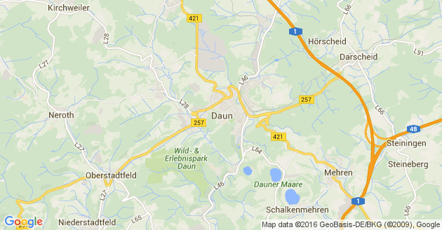 Karte Immerath Kreis Daun