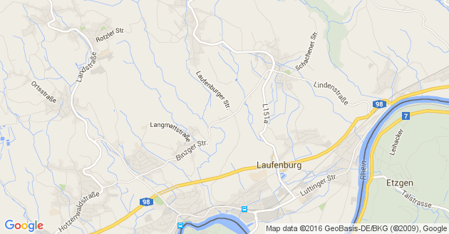 Karte Bühl in Baden